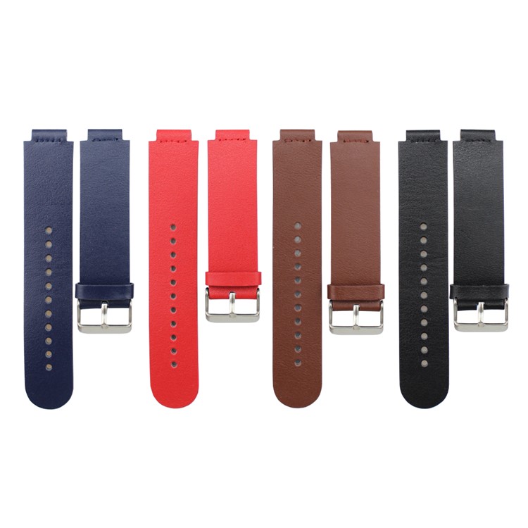 Genuine Leather Watchband for Garmin Forerunner 230/235/630 - Black-4