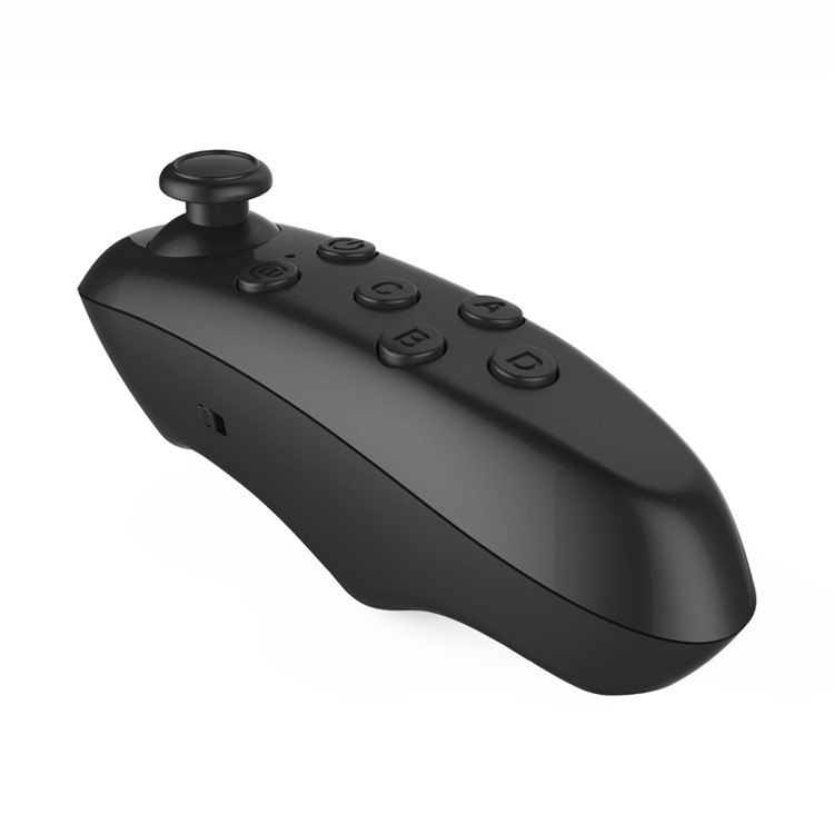 White LEJI Mini 3D VR Virtual Reality Glasses + Black Bluetooth Remote Controller-7