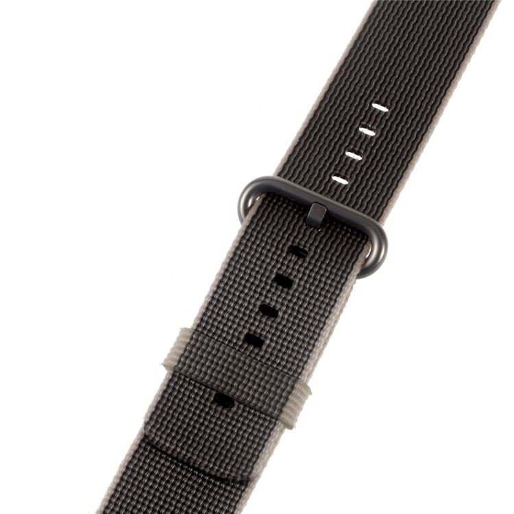 Nylon Watchband Wristband for Apple Watch Series 3 Series 2 Series 1 42mm - Grey-3