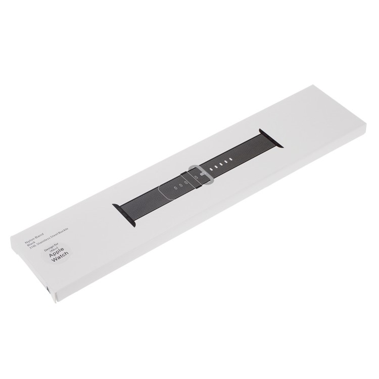 Nylon Watchband Wristband for Apple Watch Series 3 Series 2 Series 1 42mm - Grey-6