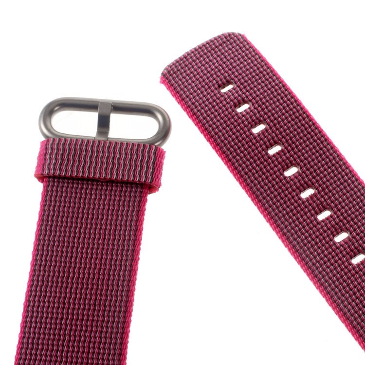 Nylon Buckle Closure Watchband Wristband for Apple Watch 42mm Series 3 Series 2 Series 1 - Rose-4
