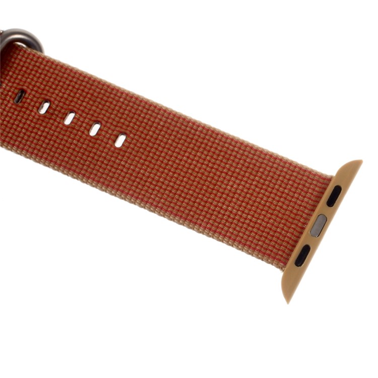 Nylon Watchband Wristband for Apple Watch 42mm Series 3 Series 2 Series 1 - Orange-5