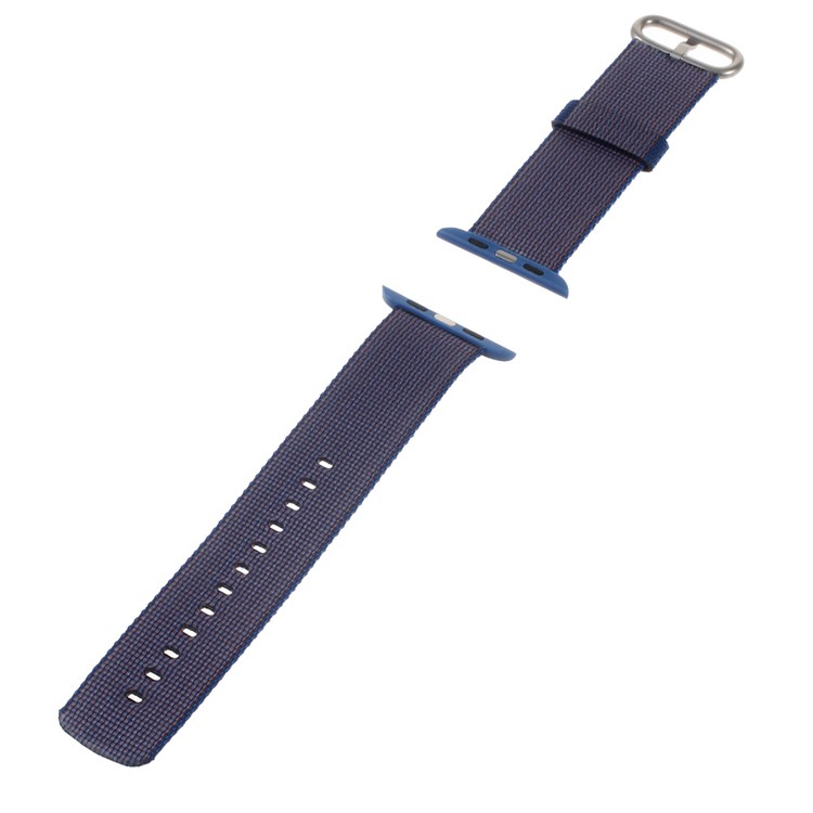 Nylon Casual Style Watchband Wristband for Apple Watch 42mm Series 3 Series 1 Series 2 - Dark Blue-2
