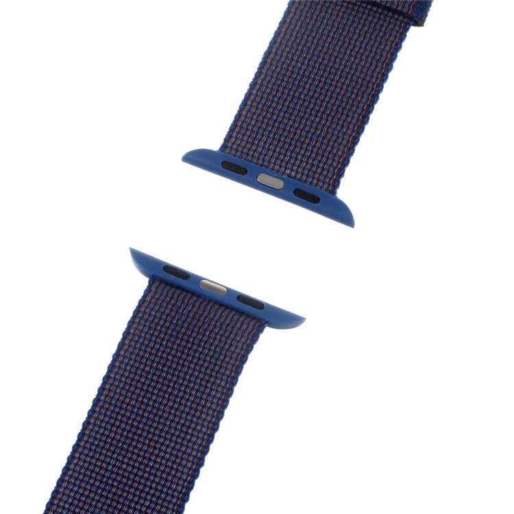 Nylon Casual Style Watchband Wristband for Apple Watch 42mm Series 3 Series 1 Series 2 - Dark Blue-3