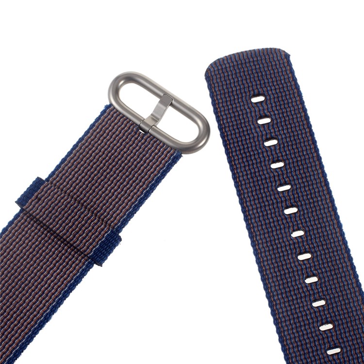 Nylon Casual Style Watchband Wristband for Apple Watch 42mm Series 3 Series 1 Series 2 - Dark Blue-4