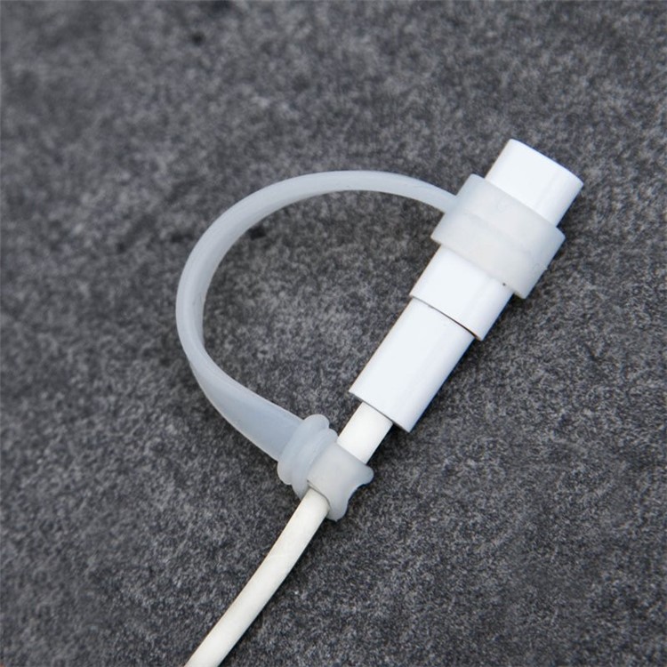 JISONCASE Cozy Silicone Protective Anti-lost Cap Cover for Apple Pencil & Charging Cable (2 Sets)-11