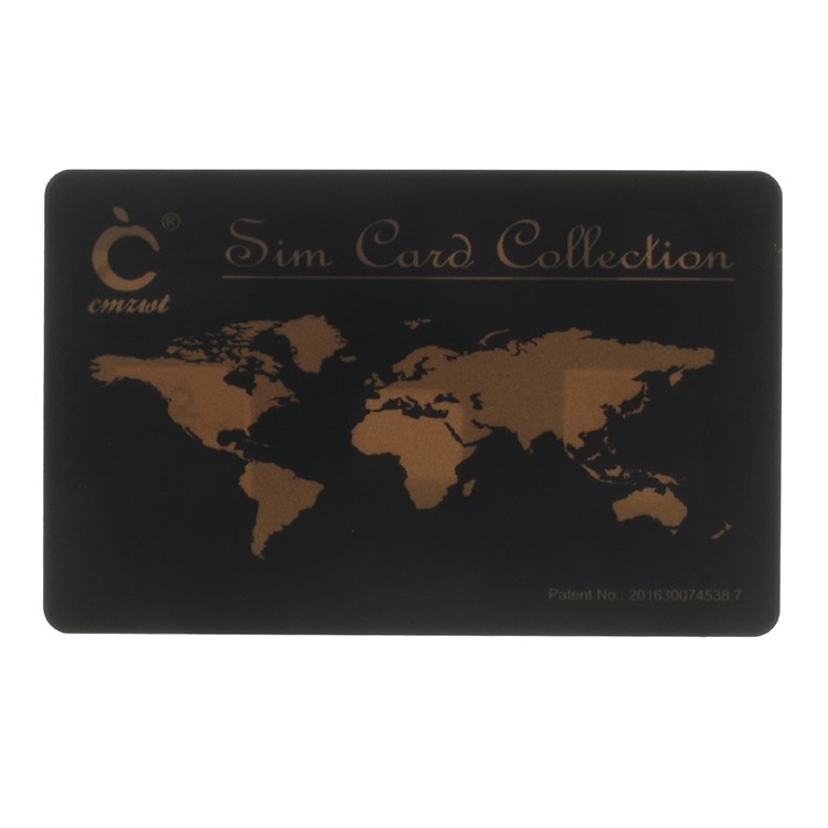 CMZWT Credit Card Style Card Holder with Micro Nano SIM Card Adapter & Eject Tool - Grey-3