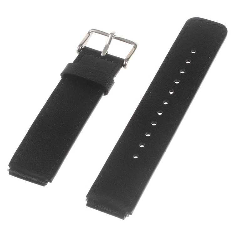 Genuine Leather Watchband Wristband for Huawei Talk Band B3 - Black-1