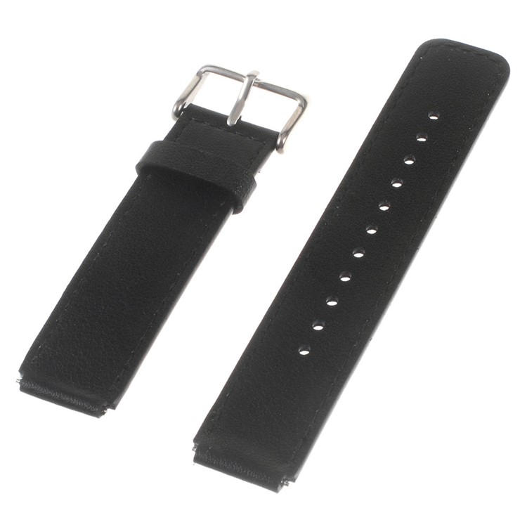 

Genuine Leather Watchband Wristband for Huawei Talk Band B3 - Black