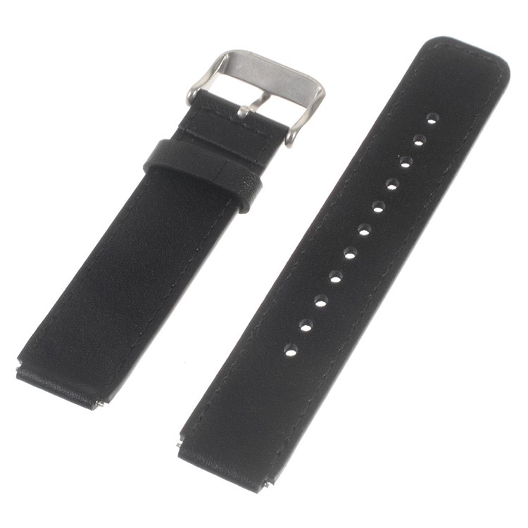 Genuine Leather Watchband Wristband for Huawei Talk Band B3 - Black-2