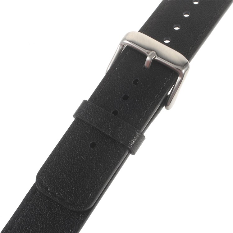 Genuine Leather Watchband Wristband for Huawei Talk Band B3 - Black-3