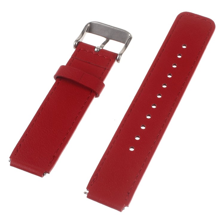 Genuine Leather Watchband Wristband for Huawei Talk Band B3 - Red-2