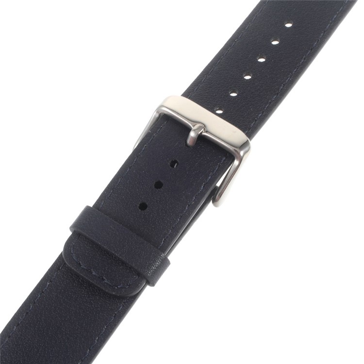 Genuine Leather Watchband Wristband for Huawei Talk Band B3 - Dark Blue-3