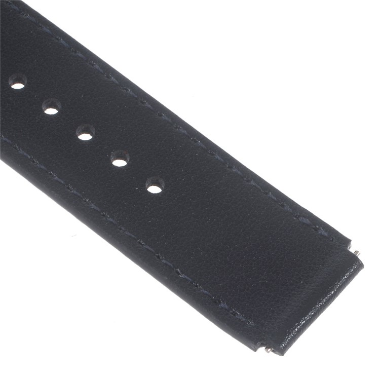 Genuine Leather Watchband Wristband for Huawei Talk Band B3 - Dark Blue-4