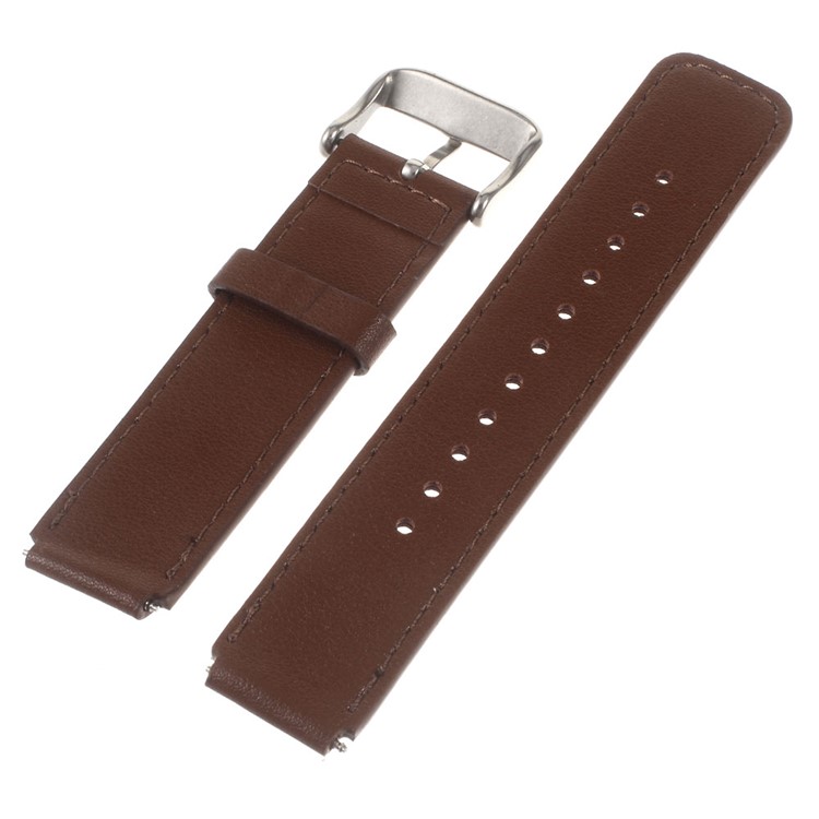 Genuine Leather Watchband Wristband for Huawei Talk Band B3 - Brown-2