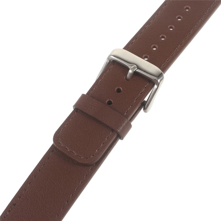 Genuine Leather Watchband Wristband for Huawei Talk Band B3 - Brown-3