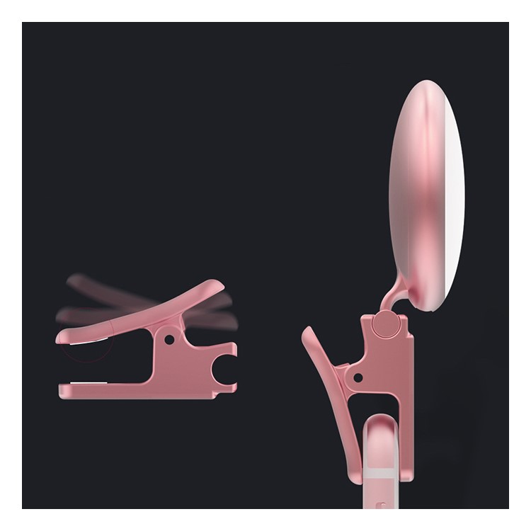 REMAX High-end Selfie Light Compensation LED for iPhone Samsung etc Smartphones - Rose Gold Color-8