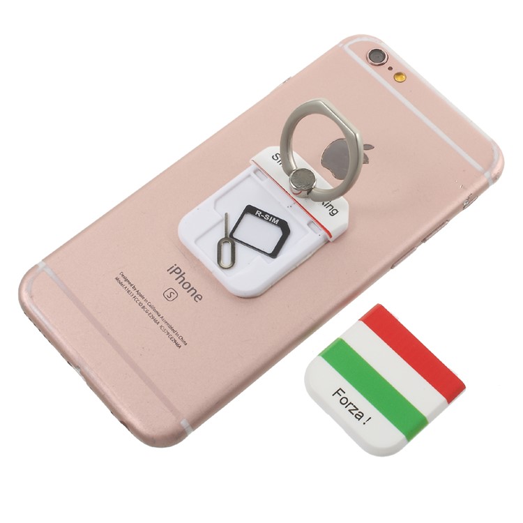 PICKOGEN Drop-resisting Ring Stand Holder Finger Grip for iPhone 6s Plus/Samsung Galaxy S7 edge - Italian Flag-7