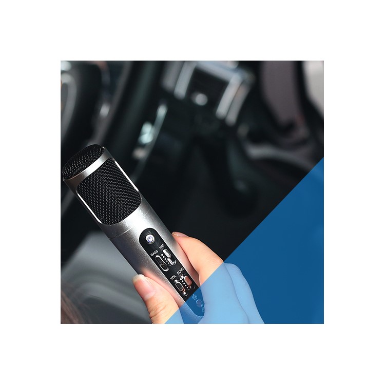 REMAX K02 Smart DC 5V Noise Canceling Mini Microphone for iOS Android PC - Silver Color-10