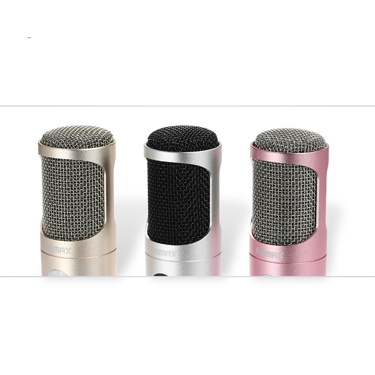 REMAX K02 Smart DC 5V Noise Canceling Mini Microphone for iOS Android PC - Silver Color-2