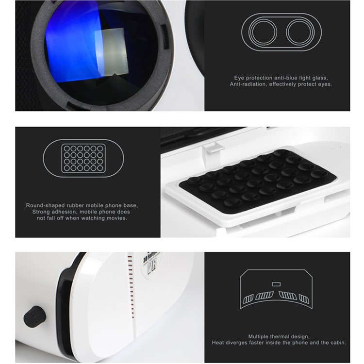 GOLF GF-VR02 Anti-Blue Ray Eye Protection 3D VR Virtual Reality Glasses-6