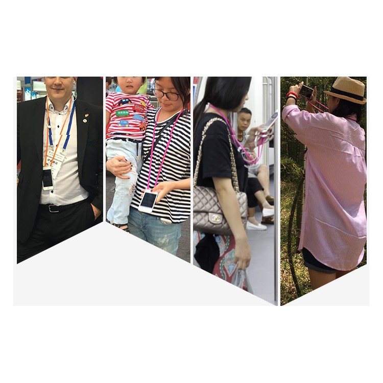 ROMIX Smartphone Anti-lost Pull Resistant Lanyard for iPhone Samsung - White-21