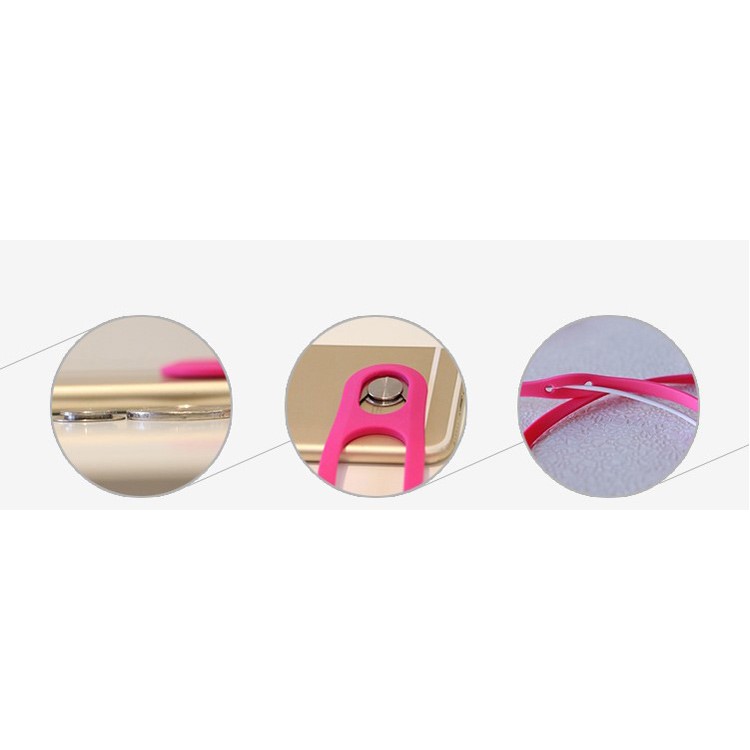 ROMIX Smartphone Anti-lost Easy Carrying Lanyard for iPhone Samsung - Rose-2
