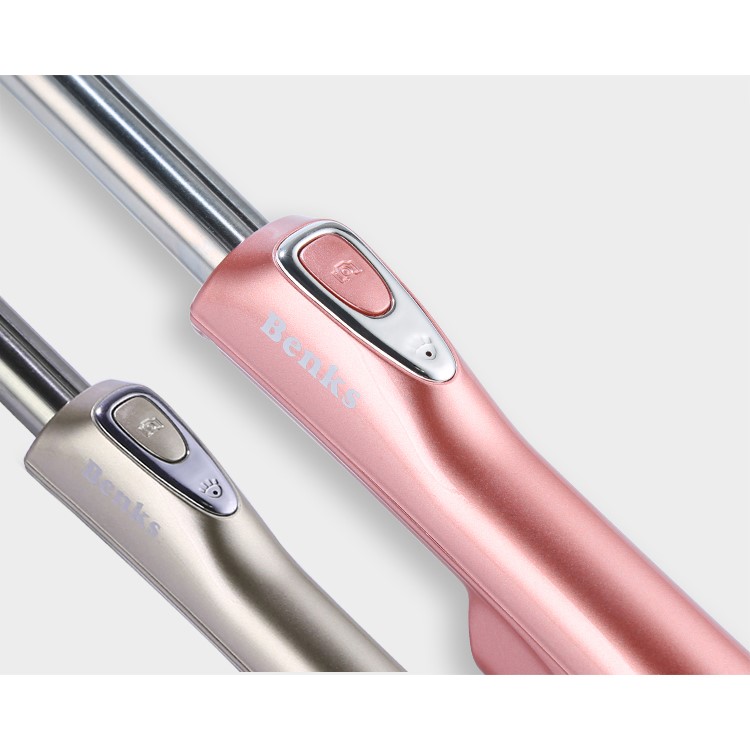 BENKS Built-in Bluetooth Remote Shutter Selfie Stick Monopad with LED Fill Light and Rear Mirror - Rose Gold-11
