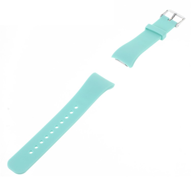 Silicone Watch Band Strap for Samsung Gear Fit 2 SM-R360 - Cyan-1