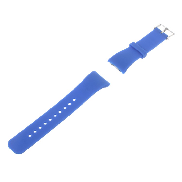 Silicone Watch Wrist Strap for Samsung Gear Fit 2 SM-R360 - Dark Blue-1
