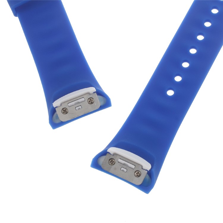 Silicone Watch Wrist Strap for Samsung Gear Fit 2 SM-R360 - Dark Blue-4
