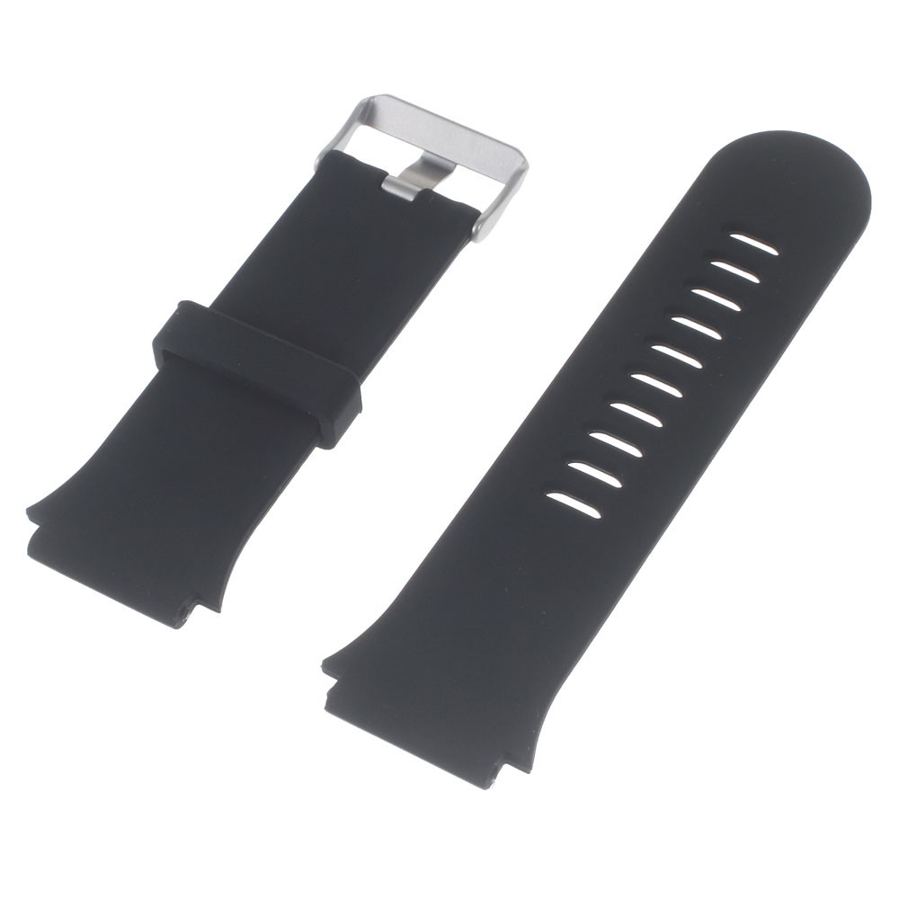 Für Garmin Forerunner 920XT Weiches Silikon Uhrenarmband + Lugs Adapter + Gerät - Schwarz-2