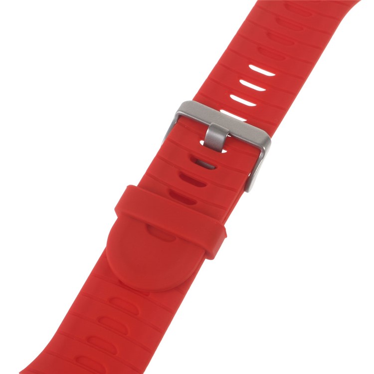 Soft Silicone Watchband for Garmin Forerunner 920XT + Lugs Adapters + Tools - Red-3