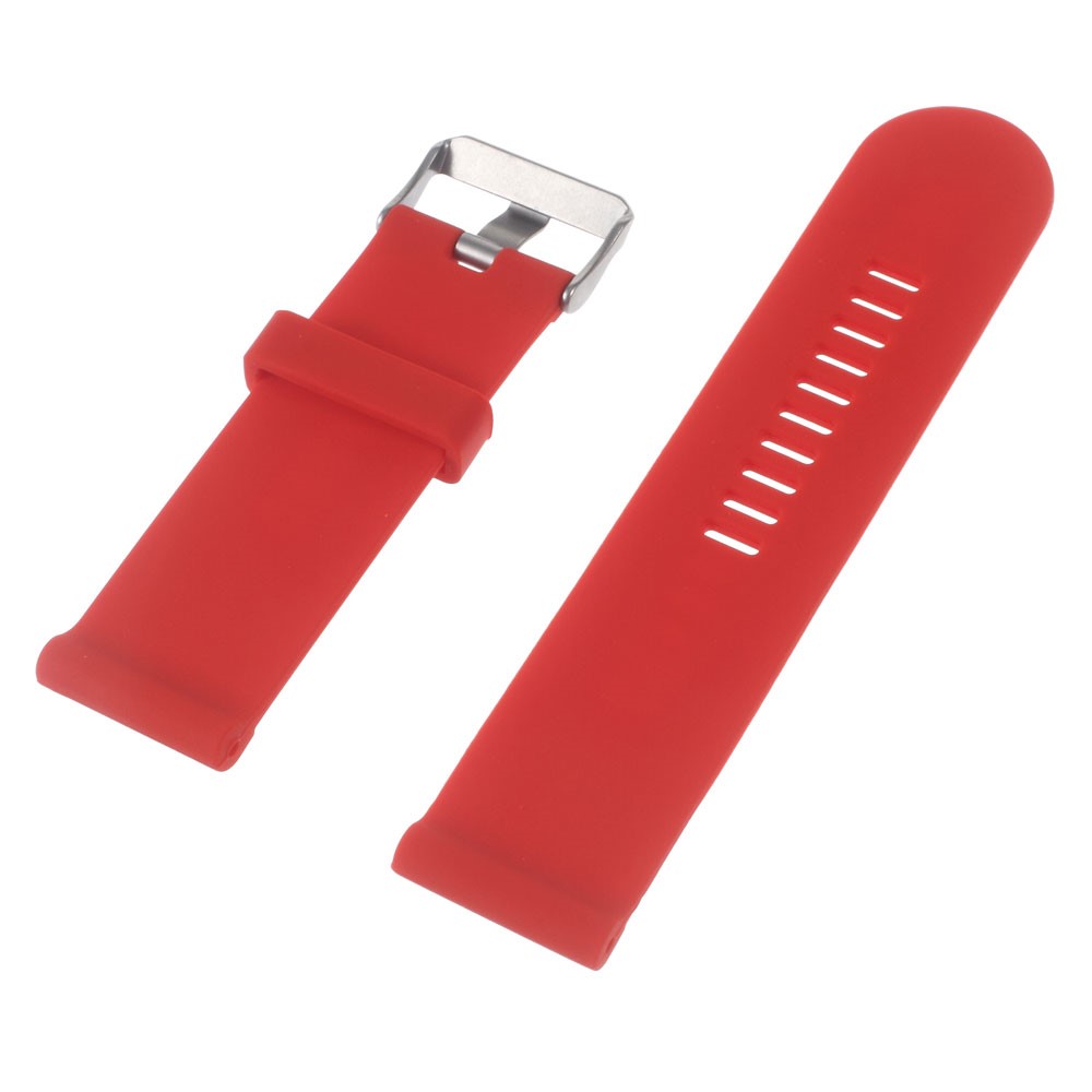 Silicone Gel Watchband + Lugs Adapters + Tools for Garmin Fenix 3 HR - Red-3