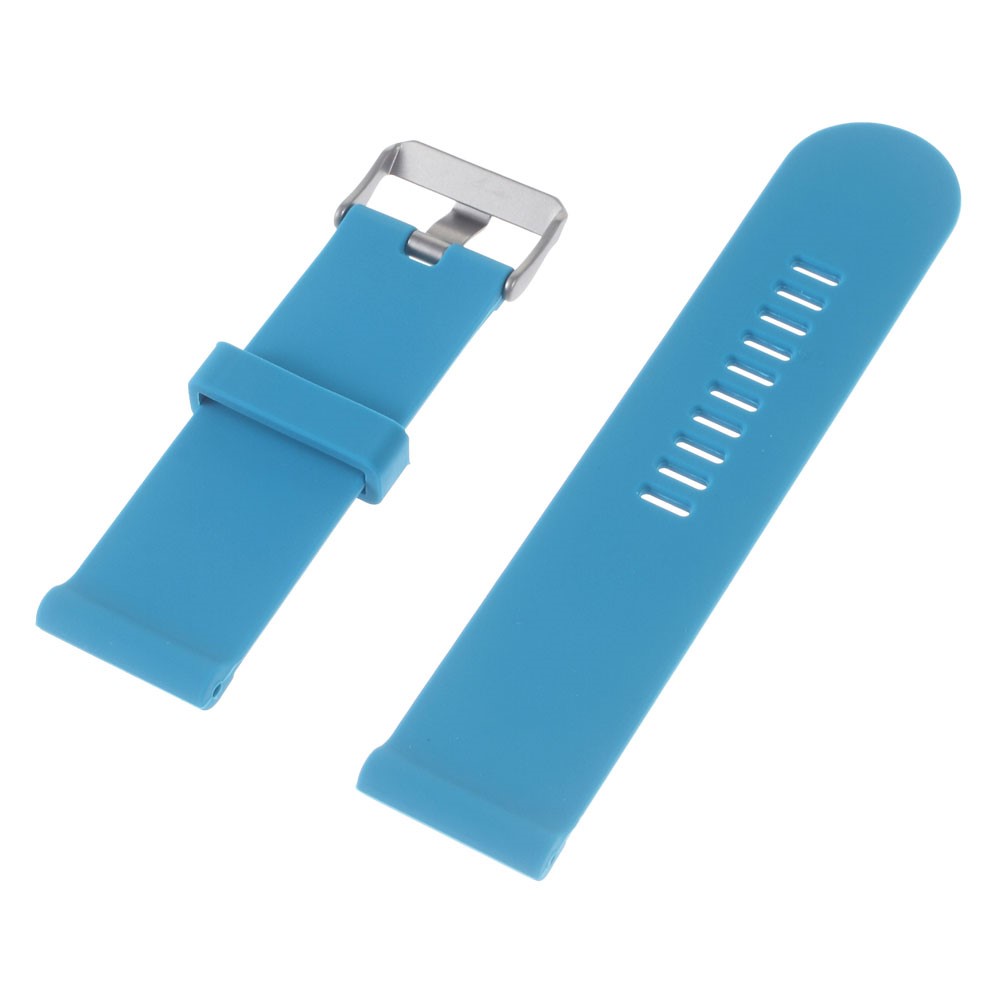 For Garmin Fenix 3 HR Soft Silicone Gel Watchband + Lugs Adapters + Tools - Blue-2
