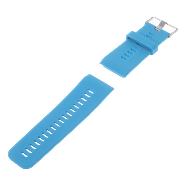 For Garmin Vivoactive RH Soft Silicone Strap Replacement Watch Band + Lugs Adapters - Blue-2