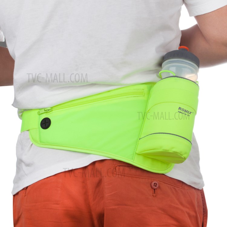 ROMIX (RH23) Outdoor Sports Belt Waist Pack with Water Bottle Holder - Green-6