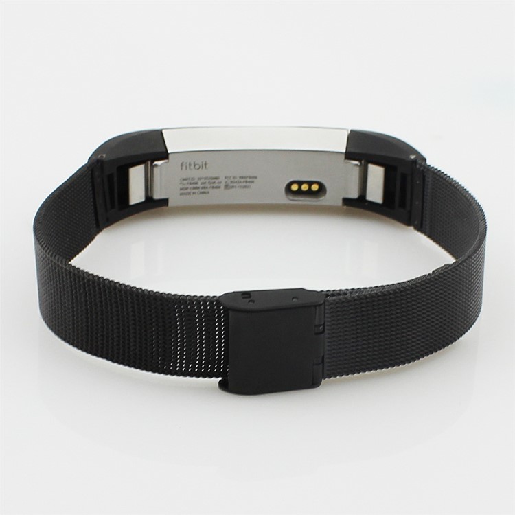 Stainless Steel Watch Band Bracelet for Fitbit Alta - Black-2