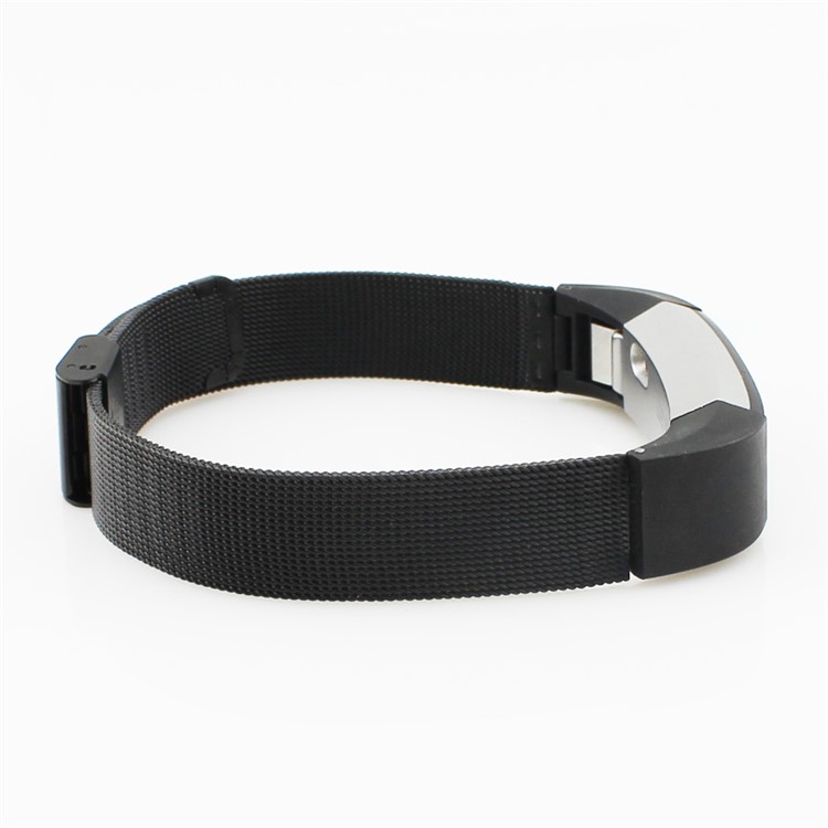 Stainless Steel Watch Band Bracelet for Fitbit Alta - Black-3