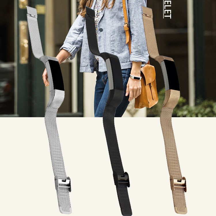 Uhrenarmband Aus Edelstahl Für Fitbit Alta - Silberfarbe-5