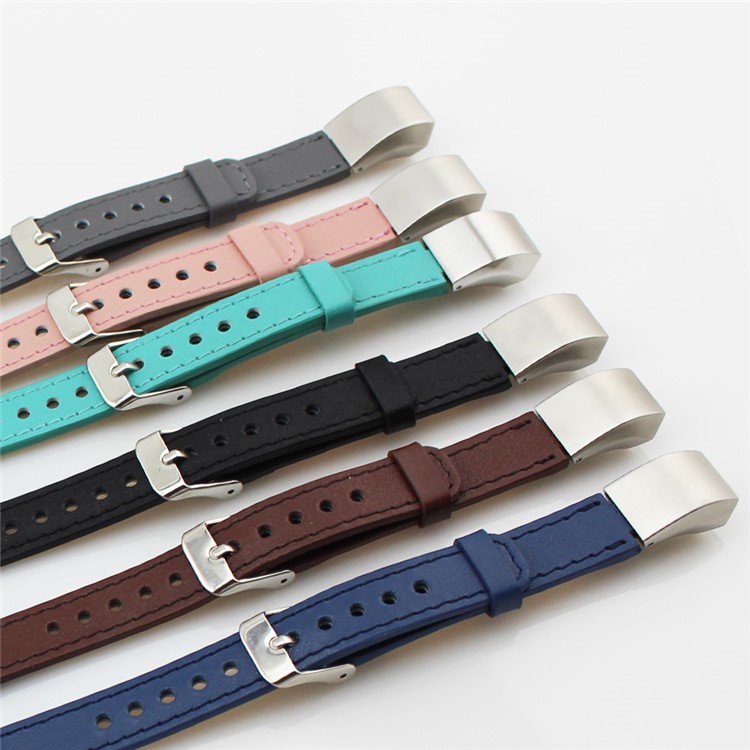 Echtleder Doppelringarmband Für Fitbit Alta - Kaffee-7