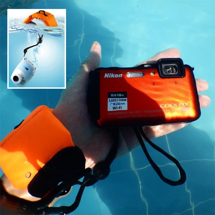 LINGLE Universal Waterproof Floating Camera Wrist Strap for Underwater GoPro etc Action Camera - Red-5