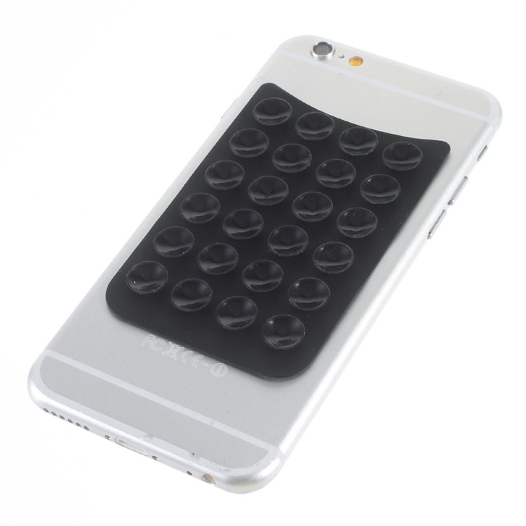 Anti-slip Suction Cup Silicone Sucker Mat Holder for Mobile Phones - Black-3