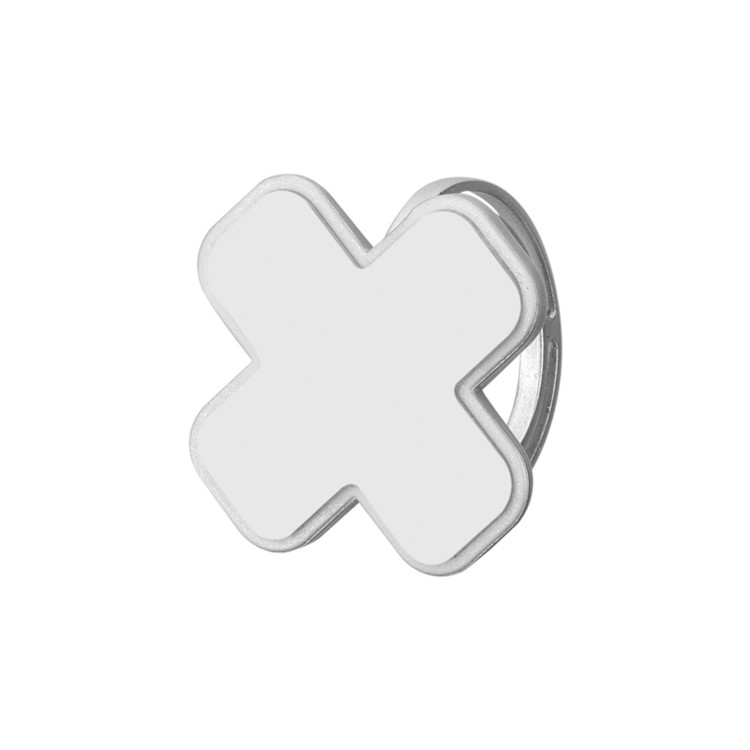 MOMAX X-RING Kickstand Finger Grip Metal Ring Holder for Smartphones - Silver Color-5