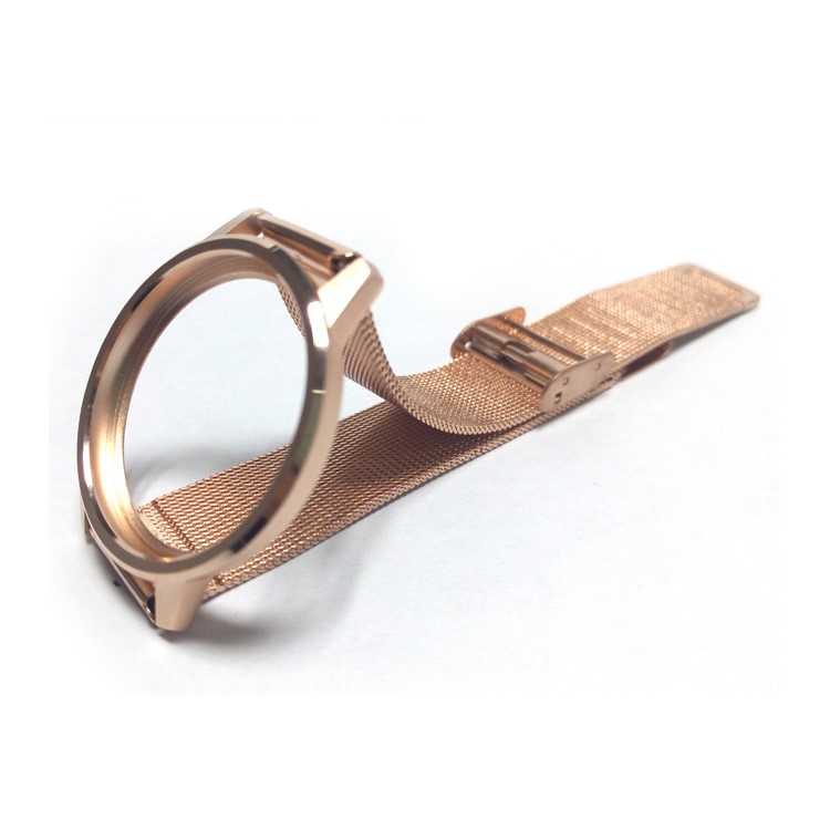 SINCETOP Luxury Stainless Steel Wrist Band with Frame for Misfit Shine2 - Rose Gold Color-1