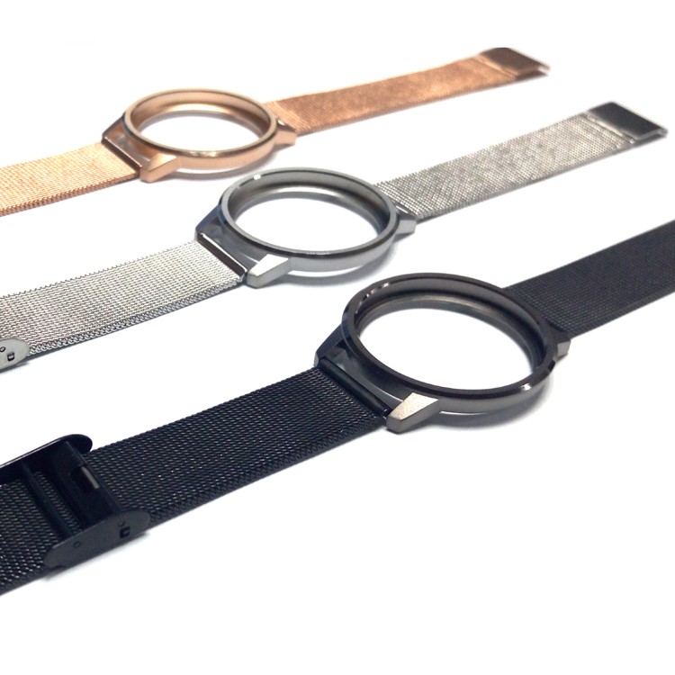 SINCETOP Luxury Stainless Steel Wrist Band with Frame for Misfit Shine2 - Rose Gold Color-2