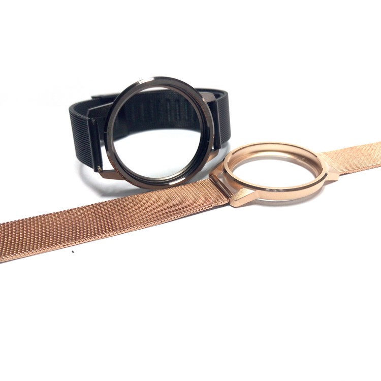 SINCETOP Luxury Stainless Steel Wrist Band with Frame for Misfit Shine2 - Rose Gold Color-4