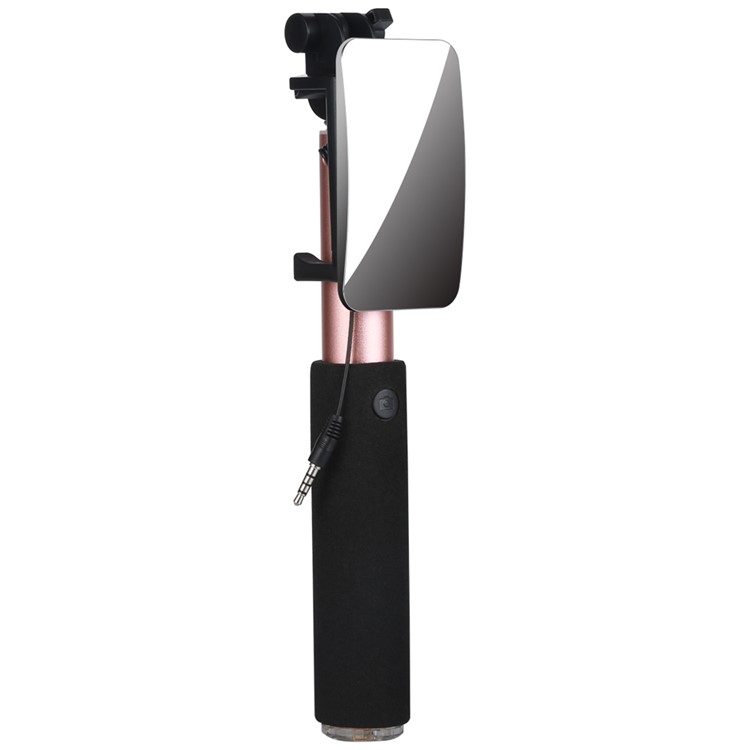 BENKS Mirror Wire Control Extendable Selfie Stick for Samsung Galaxy Note7 - Rose Gold-3