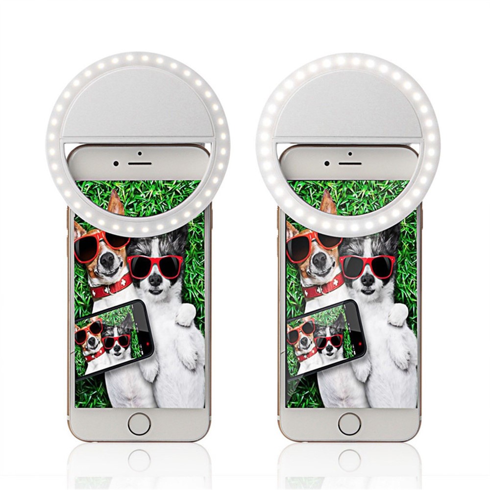 Universal Portable Clip-On 36 LED Dimmable Selfie Light Fill-in Light Pocket Spotlight - White-3