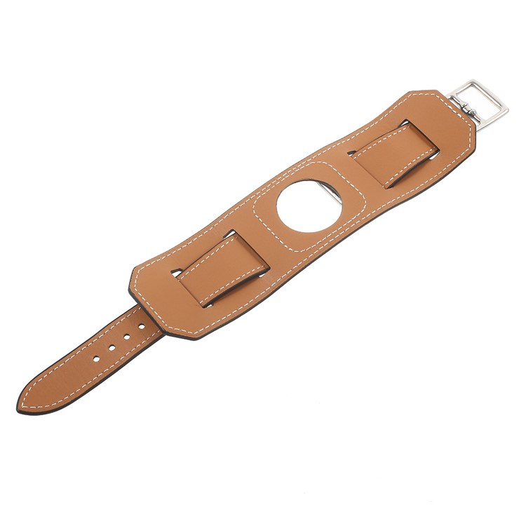 Genuine Leather Watch Band for Apple Watch 42mm Series 3 Series 1 Series 2 - Black-6